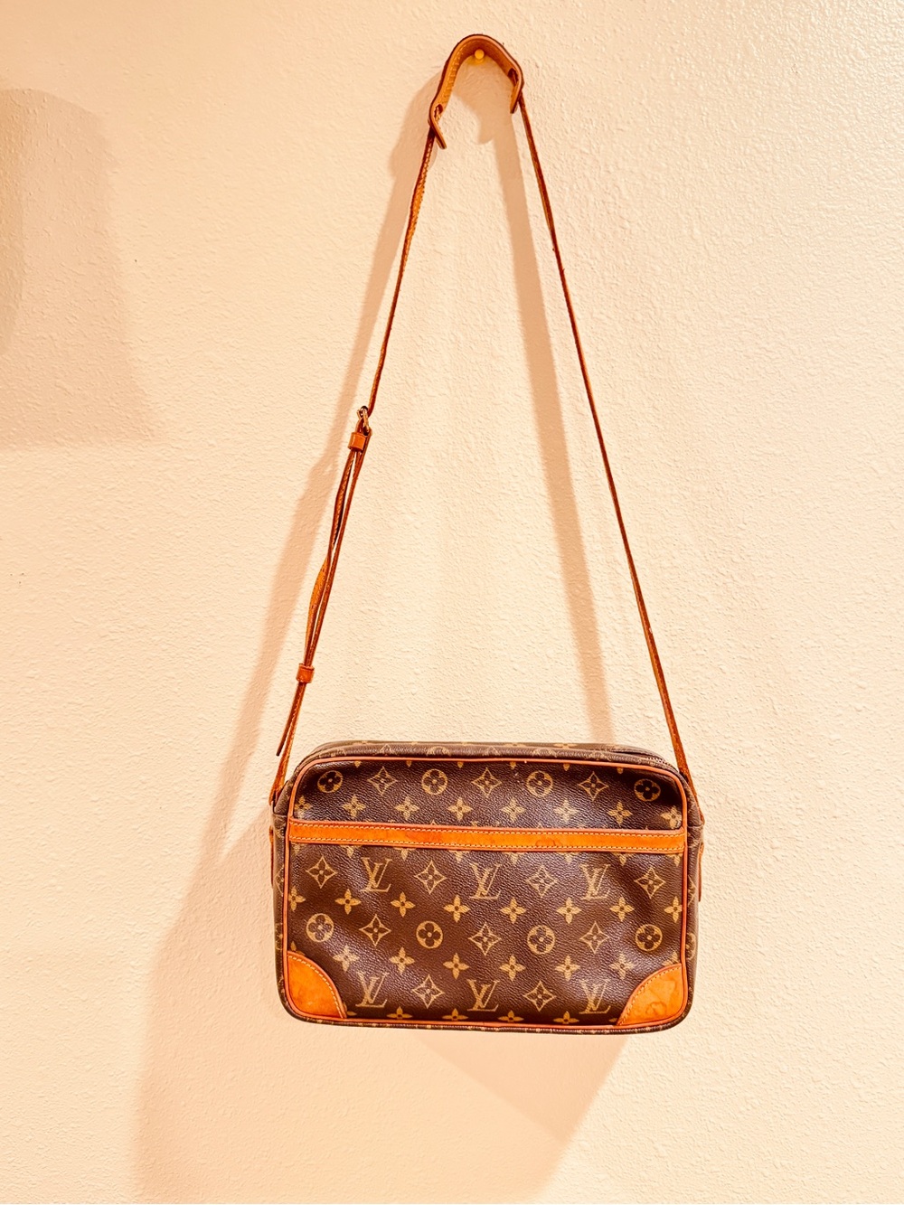 Louis Vuitton Monogram Canvas Messenger Bag in Brown and Tan